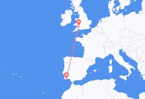 出发地 葡萄牙从法鲁区出发前往威尔士的加迪夫的航班