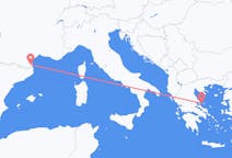 Flights from Skiathos, Greece to Perpignan, France