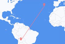 Flyg från Sucre, Bolivia till Santa Maria, Kap Verde, Portugal