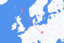Flyg från Shetland Islands till Brno