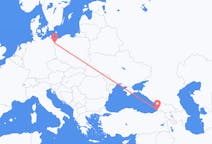 Flyreiser fra Batumi, Georgia til Szczecin, Polen