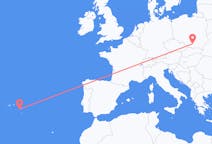 Flyreiser fra Kraków, Polen til Ponta Delgada, Portugal