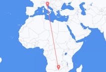 Vluchten van Kasane, Botswana naar Ancona, Italië