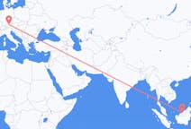 Flyrejser fra Bintulu, Malaysia til München, Tyskland
