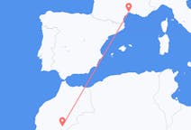 Flights from Zagora to Montpellier