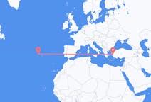 Flights from São Jorge Island, Portugal to İzmir, Turkey