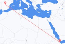 Flyreiser fra Balbala, Djibouti til Madrid, Spania