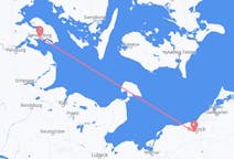 Flug frá Sønderborg, Danmörku til Rostock, Þýskalandi