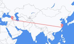 Flyg från Taizhou, Jiangsu, Kina till Van, Turkiet