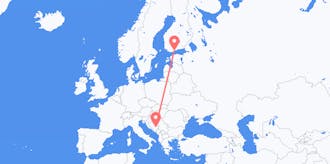 Flights from Finland to Bosnia &amp; Herzegovina