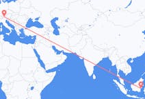 Flyrejser fra Balikpapan, Indonesien til Innsbruck, Østrig