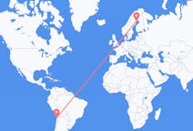 Flyreiser fra Antofagasta, Chile til Luleå, Sverige