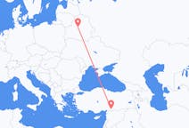 Flyreiser fra Minsk, Hviterussland til Gaziantep, Tyrkia