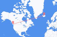 Flyrejser fra Campbell River, Canada til Akureyri, Island