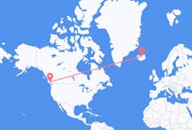Flyrejser fra Campbell River, Canada til Akureyri, Island
