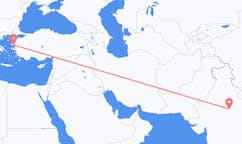 Fly fra Gwalior til Mytilene