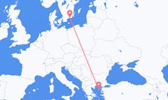 Fly fra Ronneby til Lemnos