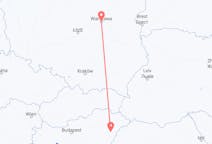 Flyreiser fra Debrecen, Ungarn til Warszawa, Polen