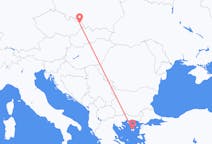 Vluchten van Ostrava, Tsjechië naar Lemnos, Griekenland