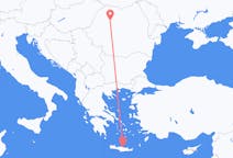 出发地 希腊出发地 伊拉克利翁目的地 罗马尼亚克卢日纳波卡的航班
