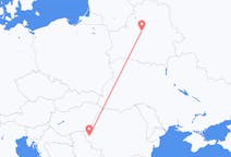 出发地 罗马尼亚从 蒂米什瓦拉目的地 白俄罗斯明斯克的航班