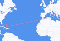 Flights from Providenciales, Turks & Caicos Islands to Catania, Italy