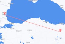 Flyrejser fra Erzincan, Tyrkiet til Burgas, Bulgarien