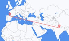 인도 칸푸르에서 출발해 스페인 비토리아-가스테이즈에게(으)로 가는 항공편