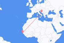 Vluchten van Cap Plinten, Senegal naar Split, Kroatië