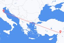 터키 가지안테프에서 출발해 이탈리아 리미니로(으)로 가는 항공편