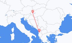 Loty z Hevizu, Węgry do Tirany, Albania