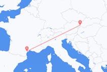 Vluchten van Béziers, Frankrijk naar Bratislava, Slowakije