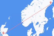 スコットランドのから グラスゴー、スウェーデンのへ ウメオフライト