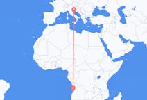 Flyreiser fra Catumbela, Angola til Pescara, Italia