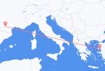 Flyreiser fra Toulouse, Frankrike til Mytilene, Hellas