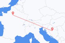 Loty z Banja Luka, Bośnia i Hercegowina z Paryż, Francja