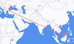 Vluchten van Bandar Seri Begawan, Brunei naar Bursa, Turkije