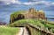 Medieval fortress Dunnottar Castle is a ruined medieval Aberdeenshire, Stonehaven on the Northeast of Scotland, UK