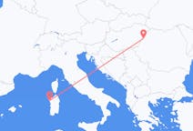 Vluchten van Oradea, Roemenië naar Alghero, Italië