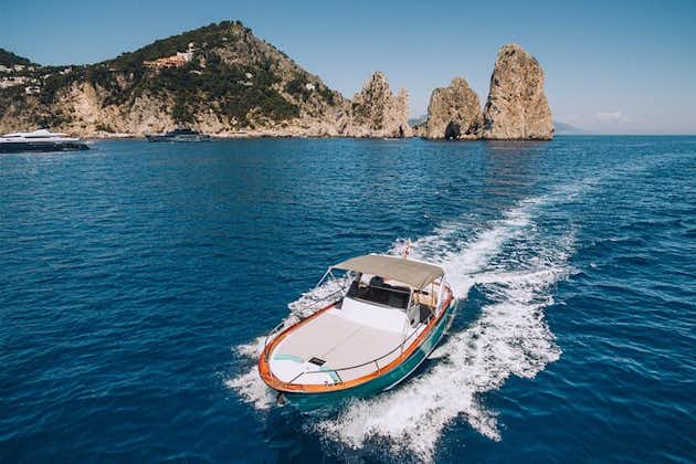 Excursion d'une journée en bateau privé à Capri au départ de Sorrente, Positano ou Naples