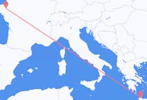 出发地 法国出发地 雷恩目的地 希腊哈尼亚的航班