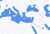 Flyg från Riyadh, Saudiarabien till Grenoble, Saudiarabien