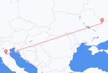Fly fra Kharkiv til Bologna