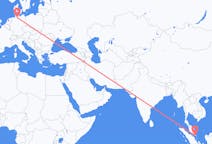 Flyreiser fra Johor Bahru, Malaysia til Hamburg, Tyskland