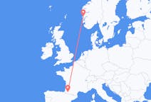Flights from Pau, Pyrénées-Atlantiques, France to Bergen, Norway