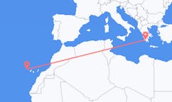 그리스 칼라마타에서 출발해 스페인 라팔마까지(으)로 가는 항공편
