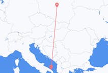 Vluchten van Łódź, Polen naar Brindisi, Italië
