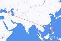 Flyreiser fra Legazpi, Filippinene til Iğdır, Tyrkia