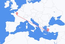 出发地 法国出发地 图尔目的地 土耳其哈利卡那索斯的航班