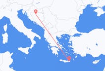 Vluchten van Banja Luka, Bosnië en Herzegovina naar Sitia, Griekenland